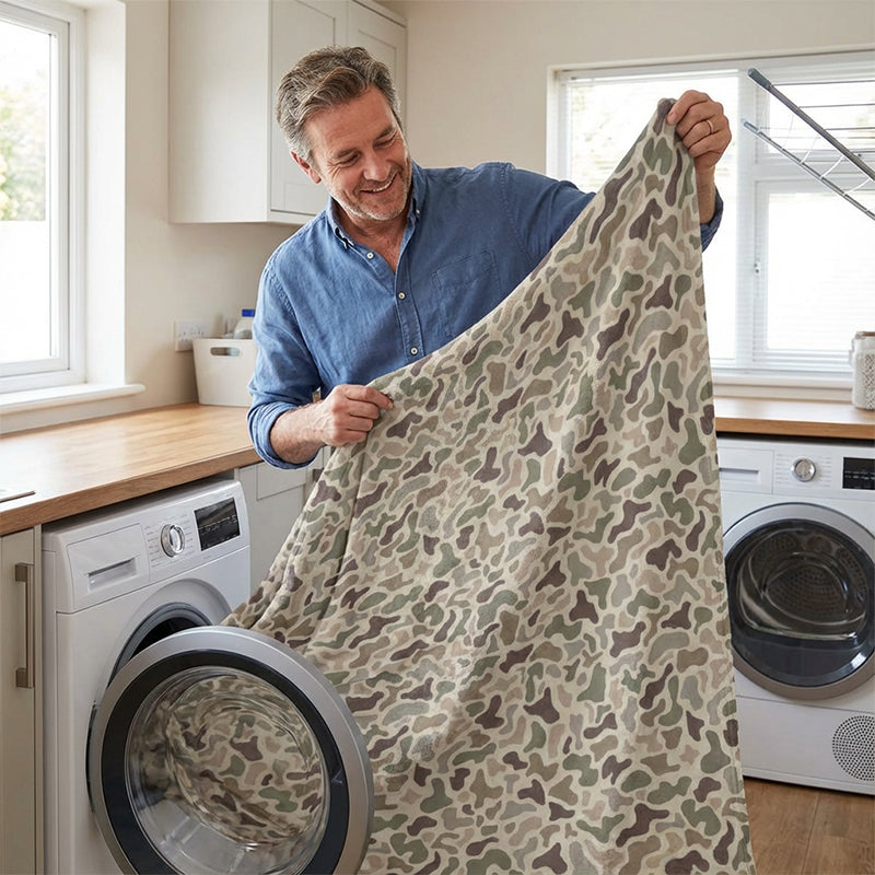 Ultra-Soft Camouflage Print Throw Blanket