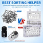🔧 LIMITED-TIME 50% OFF! 📏 Nut & Bolt Thread Checker Kit – Dual-Side, Precise, Compact ✨