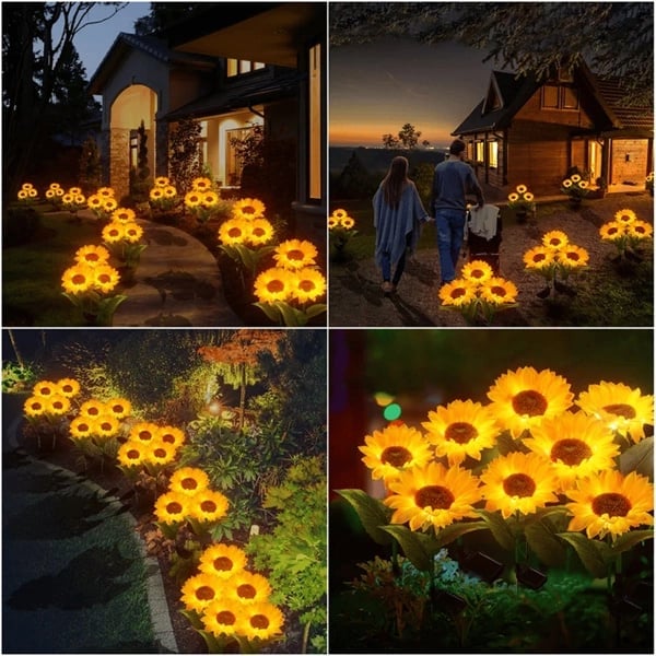 🌻 Realistic & Weatherproof | Solar Sunflower | IP65 Outdoor Decor