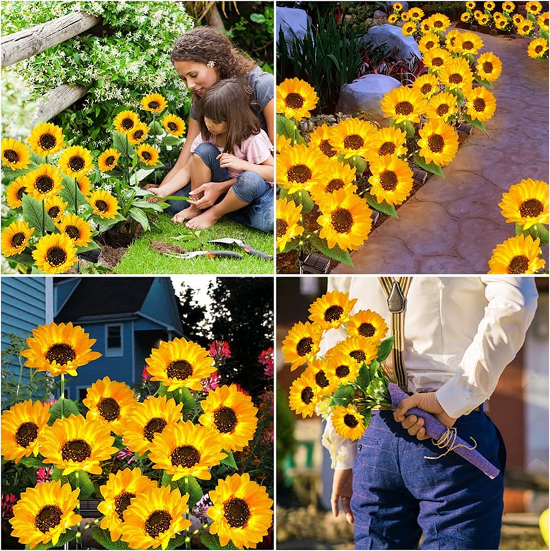 🌻 Realistic & Weatherproof | Solar Sunflower | IP65 Outdoor Decor