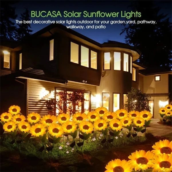 🌻 Realistic & Weatherproof | Solar Sunflower | IP65 Outdoor Decor