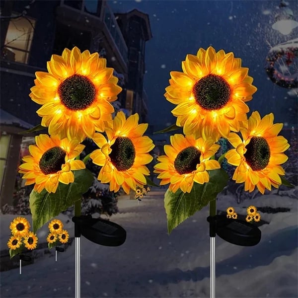 🌻 Realistic & Weatherproof | Solar Sunflower | IP65 Outdoor Decor