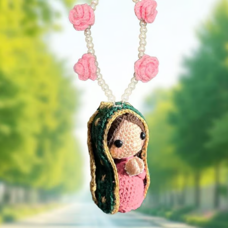 🎉 2026 Sale — Over 38,600 Sold!🙏Hand‑Crocheted Virgin Mary Hanging Ornament 🙌