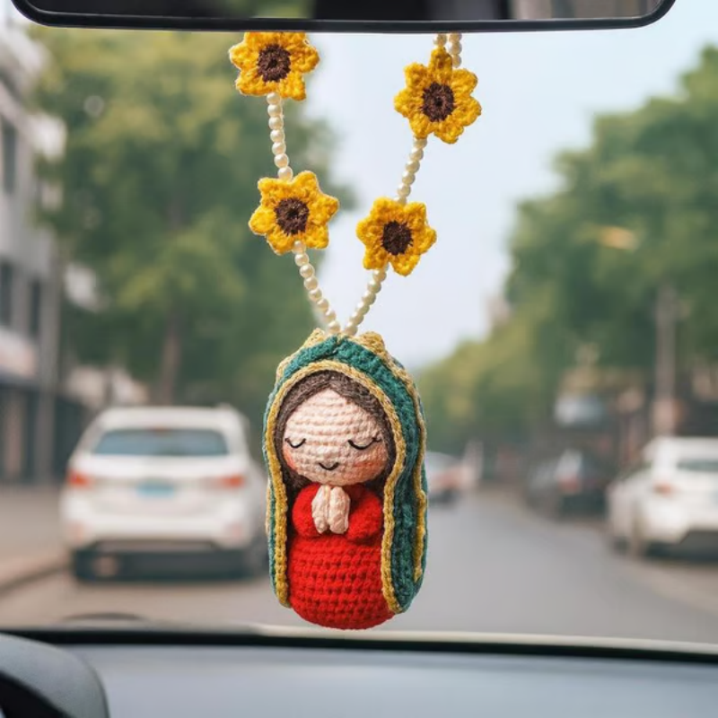 🎉 2026 Sale — Over 38,600 Sold!🙏Hand‑Crocheted Virgin Mary Hanging Ornament 🙌