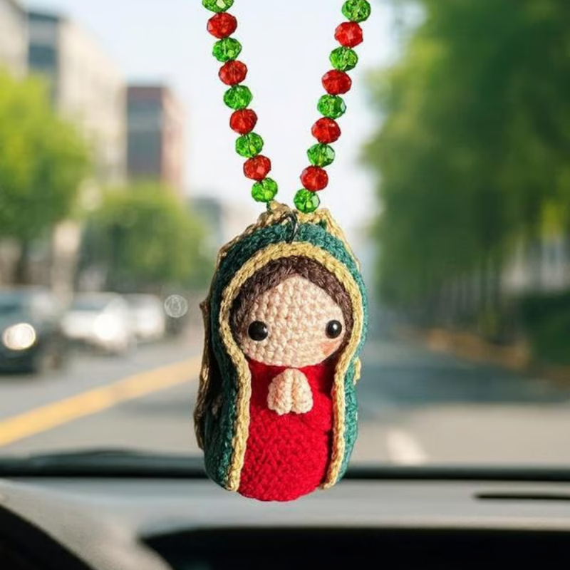 🎉 2026 Sale — Over 38,600 Sold!🙏Hand‑Crocheted Virgin Mary Hanging Ornament 🙌