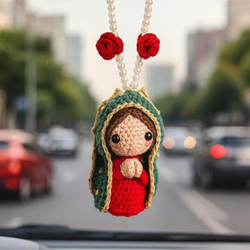 🎉 2026 Sale — Over 38,600 Sold!🙏Hand‑Crocheted Virgin Mary Hanging Ornament 🙌