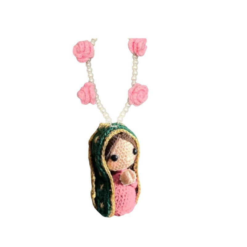 🎉 2026 Sale — Over 38,600 Sold!🙏Hand‑Crocheted Virgin Mary Hanging Ornament 🙌