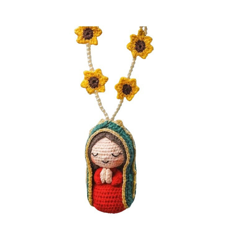 🎉 2026 Sale — Over 38,600 Sold!🙏Hand‑Crocheted Virgin Mary Hanging Ornament 🙌