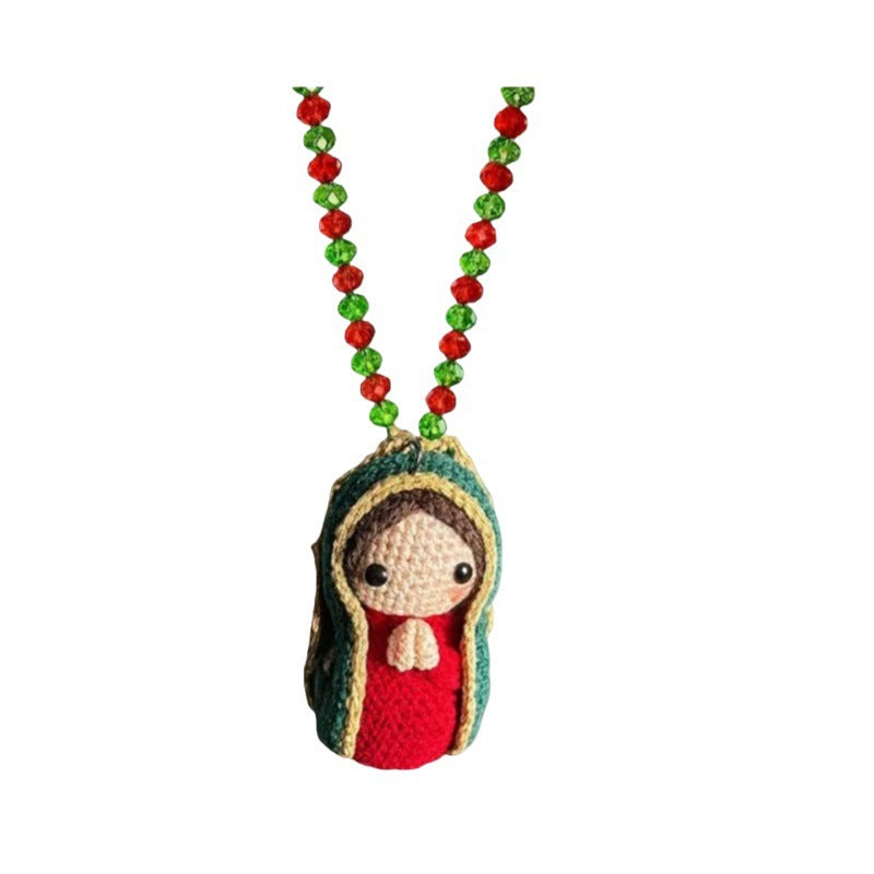 🎉 2026 Sale — Over 38,600 Sold!🙏Hand‑Crocheted Virgin Mary Hanging Ornament 🙌
