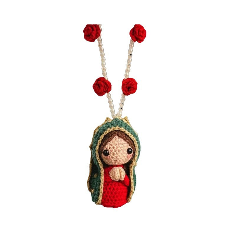 🎉 2026 Sale — Over 38,600 Sold!🙏Hand‑Crocheted Virgin Mary Hanging Ornament 🙌