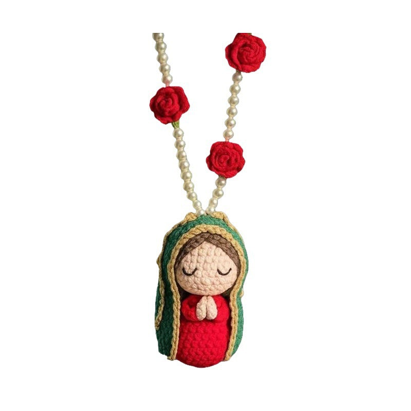 🎉 2026 Sale — Over 38,600 Sold!🙏Hand‑Crocheted Virgin Mary Hanging Ornament 🙌