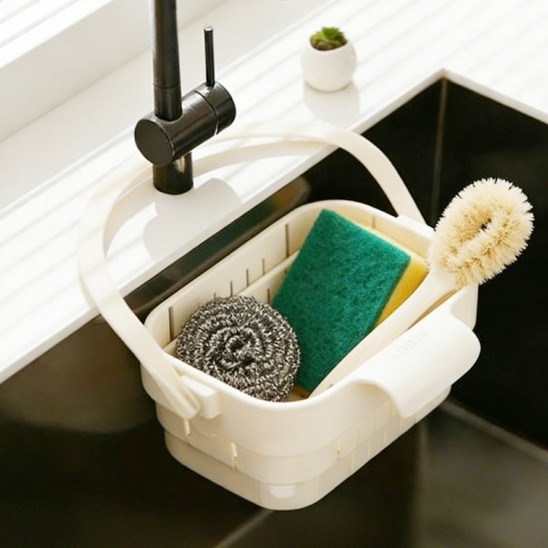 ⏰💰 50% OFF – Collapsible Faucet-Hanging Sink Strainer Basket | Hangs on Faucet, Collapses Flat! | Perfect for Veggies, Fruits & Dishes 🥦🍅🧽