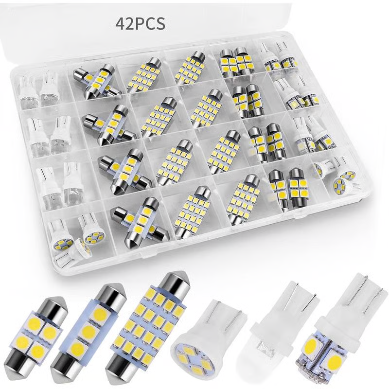 💡42-piece super bright LED car interior lighting set - plug & play upgrade for your car ✨