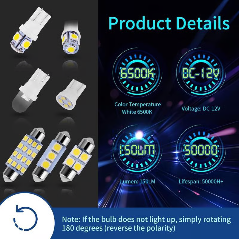 💡42-piece super bright LED car interior lighting set - plug & play upgrade for your car ✨