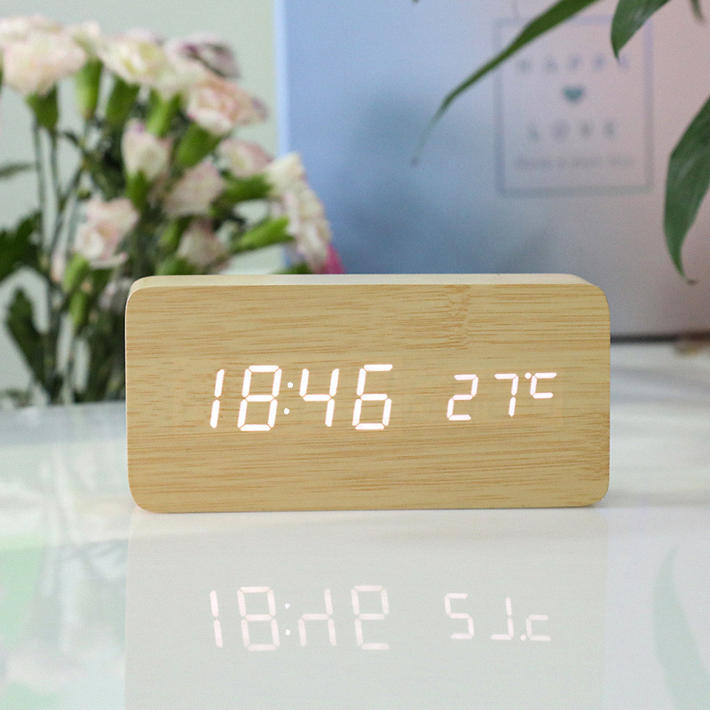 LED Digital Alarm Clock with Wireless Charging Station