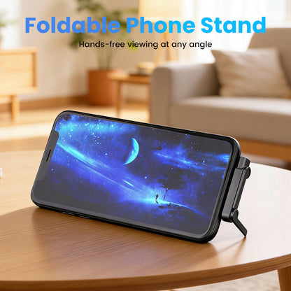 🔋 50% OFF NOW! ⚡ Fast Charging Adapter with 360° Foldable Phone Stand – Universal Compatibility, Compact Design & Hands-Free Viewing 📱