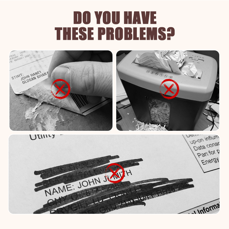 💞50K+ SOLD!🛡️ ✉️Privacy Roller Stamp – Hide personal info instantly. No shredding needed. Refillable & portable. 🔏✨