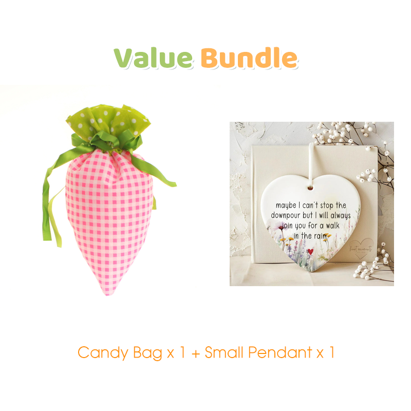 Carrot Shaped Plush Easter Treat Pouch