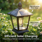 💎 50% OFF! 💎 Outdoor Solar Garden Light with Planter Base – Vintage Warm Glow, All-Weather Iron Design & Dual Function 🌸🌙