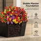 💎 50% OFF! 💎 Outdoor Solar Garden Light with Planter Base – Vintage Warm Glow, All-Weather Iron Design & Dual Function 🌸🌙