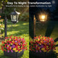 💎 50% OFF! 💎 Outdoor Solar Garden Light with Planter Base – Vintage Warm Glow, All-Weather Iron Design & Dual Function 🌸🌙