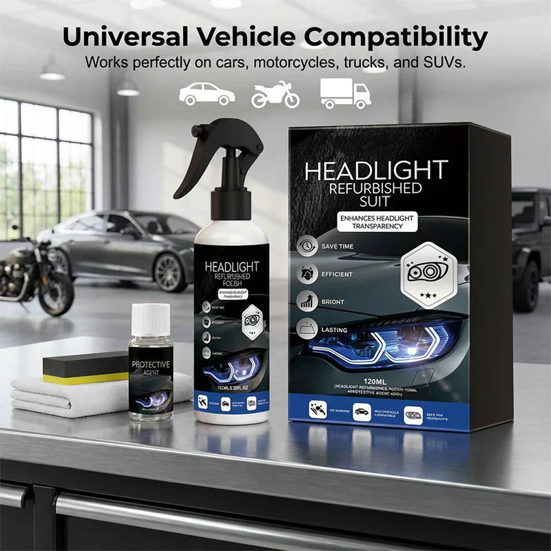 🚗 50% OFF NOW! 🔆Professional Car Headlight Restoration Kit