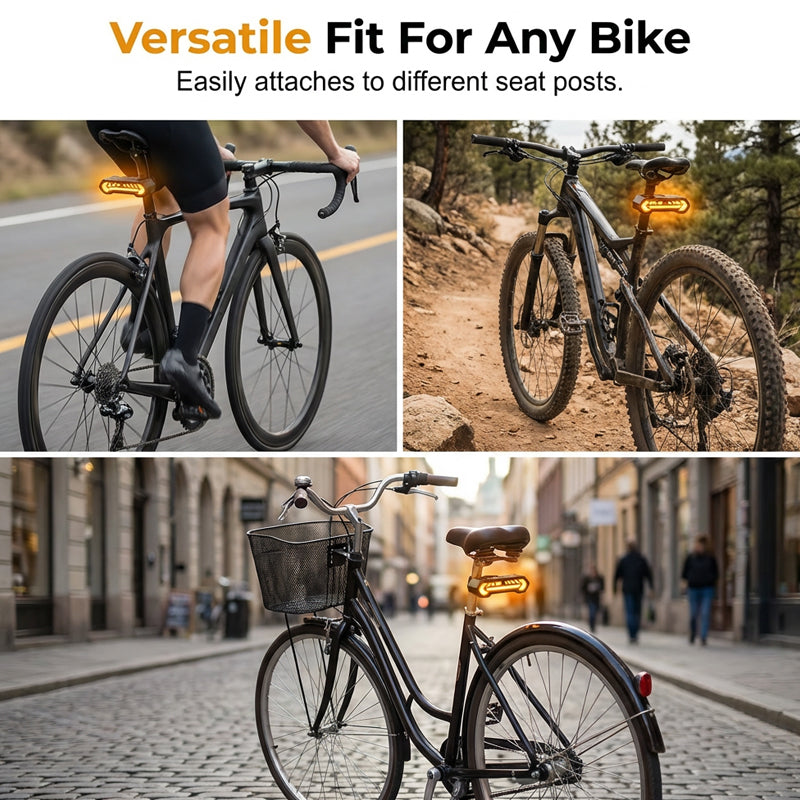 🚴 50% OFF NOW! 🔦 Wireless Turn Signal Light for Bicycles – Rechargeable, Waterproof & Perfect for Night Safety 💡