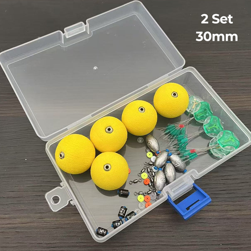 Complete Fishing Float & Sinker Rig Kit – High Visibility, Great Buoyancy, Portable 📦