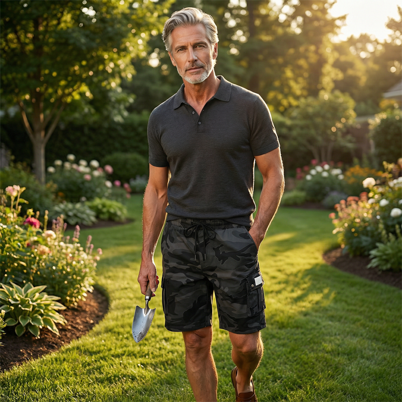 Men's Tactical Cargo Shorts – Multi-Pocket & Relaxed Fit – Camo Streetwear 💪