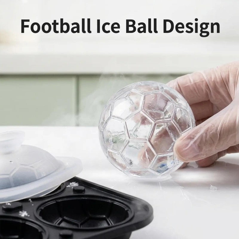 📢📢50% OFF!! ⏰ Silicone Soccer Ball Ice Cube Tray – 5.5 cm Cubes, Slow-Melting, Leak-Proof Design, 4 Colors, Perfect for Game Nights & Cocktails 🥂