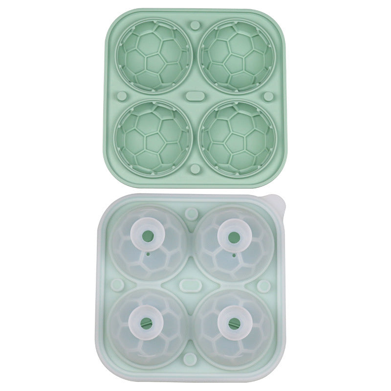 📢📢50% OFF!! ⏰ Silicone Soccer Ball Ice Cube Tray – 5.5 cm Cubes, Slow-Melting, Leak-Proof Design, 4 Colors, Perfect for Game Nights & Cocktails 🥂