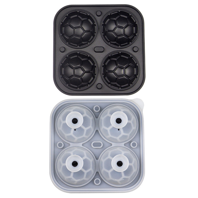 📢📢50% OFF!! ⏰ Silicone Soccer Ball Ice Cube Tray – 5.5 cm Cubes, Slow-Melting, Leak-Proof Design, 4 Colors, Perfect for Game Nights & Cocktails 🥂