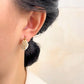 💍 LIMITED-TIME 50% OFF! ✨ Faux Pearl Basket Hoop Earrings – Gold Tone, Unique Weave, Classic Elegance 🪀