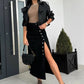 Stylish Button-Front Split Bodycon Skirt - Day to Night Chic