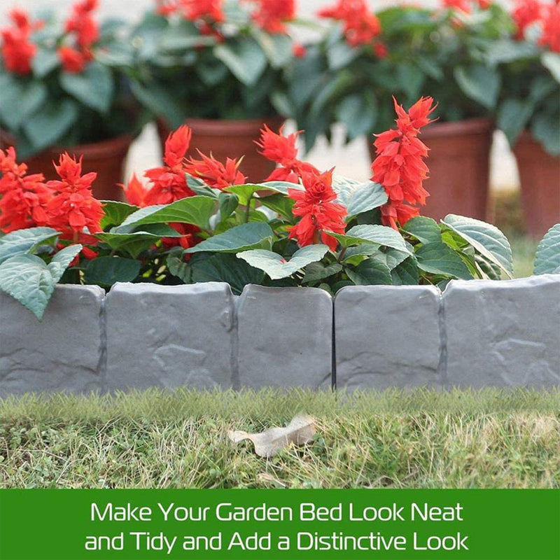 ⏳Time-Limited Special⏰Imitation Stone Garden Fence – Realistic Look, Easy Install & Expandable Design 🌿✨