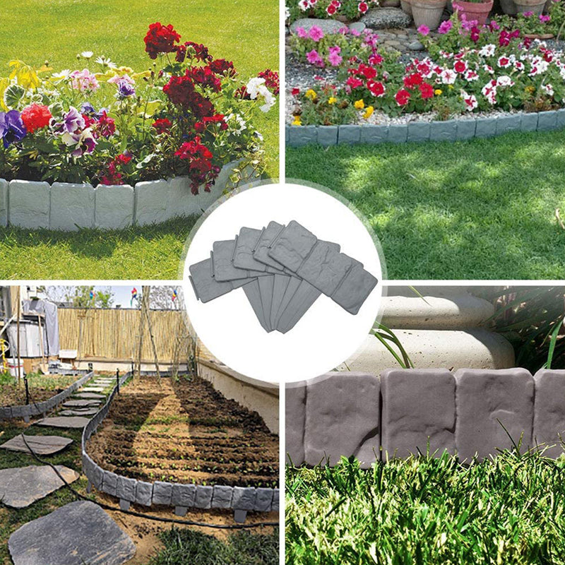 ⏳Time-Limited Special⏰Imitation Stone Garden Fence – Realistic Look, Easy Install & Expandable Design 🌿✨