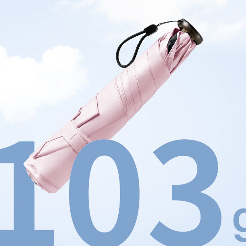💖 LAST DAY SALE 50% OFF! ✨ Ultra-Light Sun & Rain Umbrella – 103g, UPF 50+, Carbon Fiber Frame – Compact & Pocket-Sized! ☂️