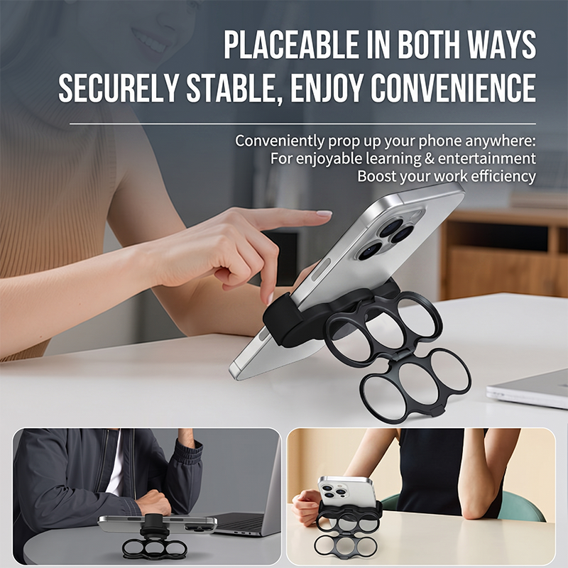 📢📢50% OFF !! ⏰Multi-functional 4-Ring Magnetic Phone Grip & Stand