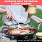 Non-Stick Cast Iron Griddle Pan with Handles