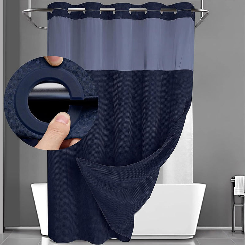 🎁2026 New Arrivals 50% OFF💥Waffle Pattern Shower Curtain
