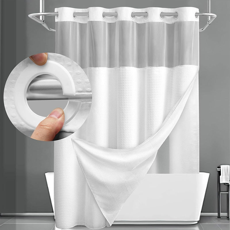 🎁2026 New Arrivals 50% OFF💥Waffle Pattern Shower Curtain