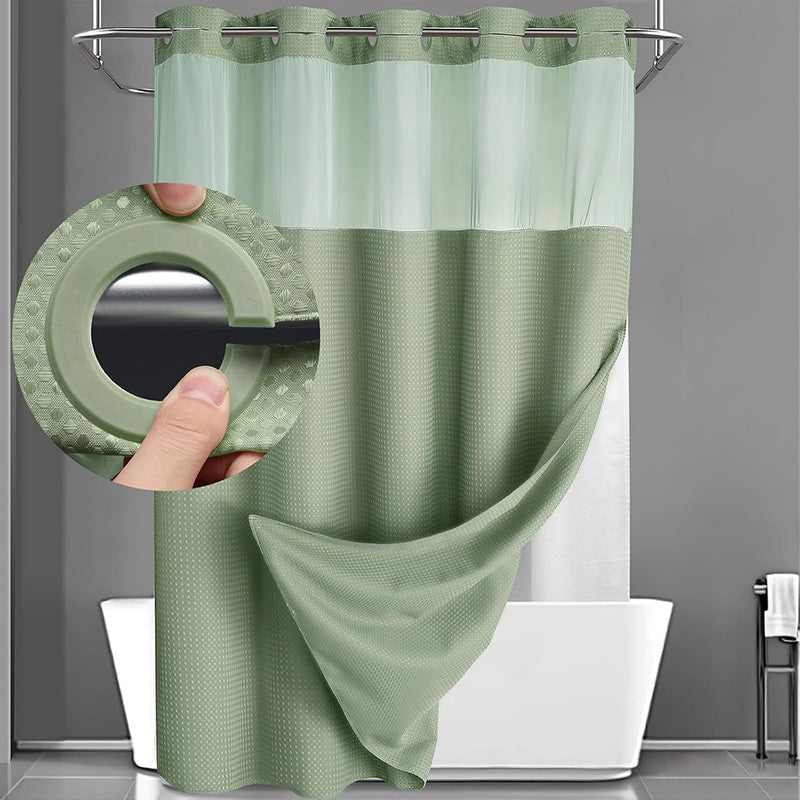 🎁2026 New Arrivals 50% OFF💥Waffle Pattern Shower Curtain