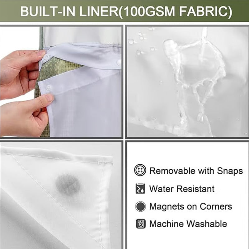 🎁2026 New Arrivals 50% OFF💥Waffle Pattern Shower Curtain