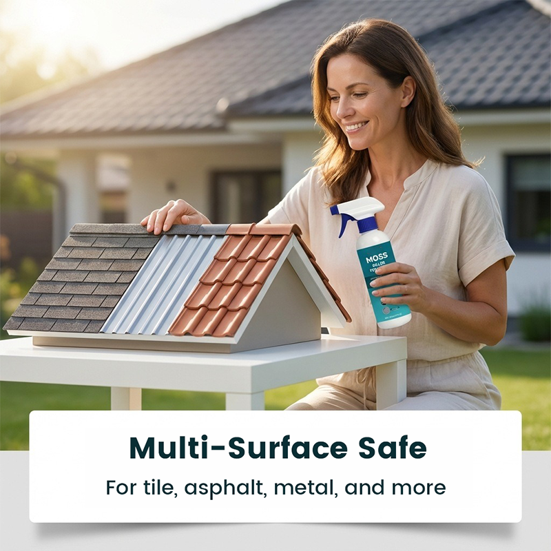 🤩Limited Buy 2 Get 1 Free!🌧️Multi-Surface Roof Moss & Algae Cleaner Spray 🏠✨