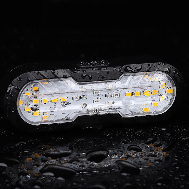 🎉 2026 Sale — Over 21,000 Sold!🚲 Smart Bike Tail Light With Wireless Remote‑USB Rechargeable Turn Signal Lamp 💡