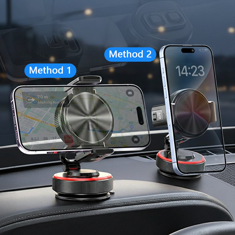 Adjustable Magnetic Car Mount with Vacuum Suction Base