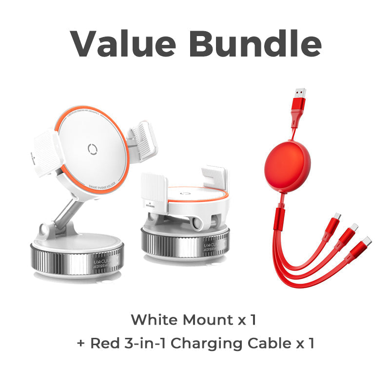 Adjustable Magnetic Car Mount with Vacuum Suction Base