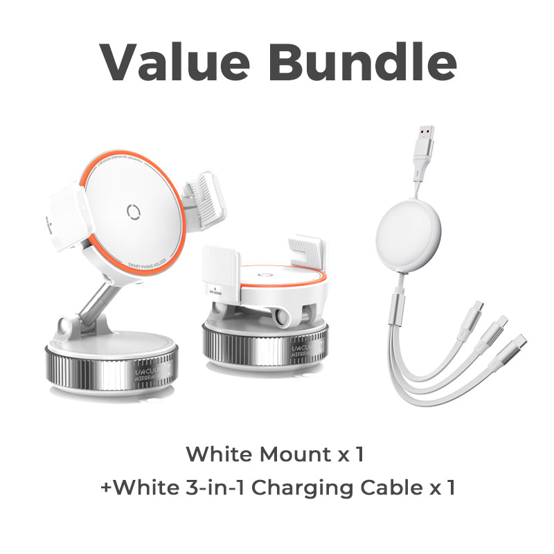 Adjustable Magnetic Car Mount with Vacuum Suction Base