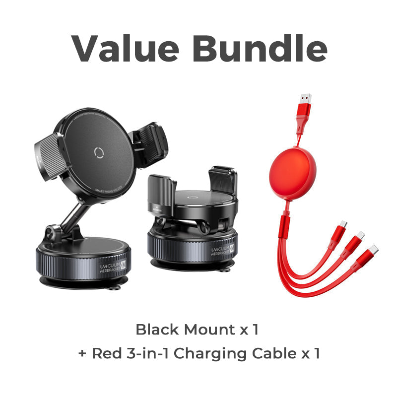Adjustable Magnetic Car Mount with Vacuum Suction Base