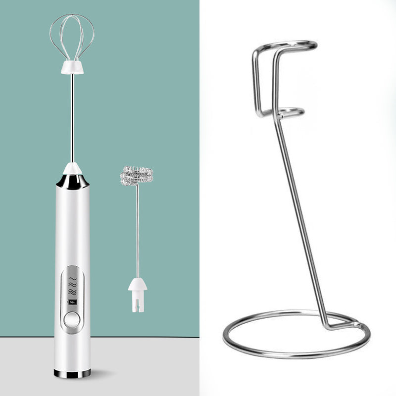 ⏳ Time-Limited Special! ⏰ Mini Portable Electric Frother Set – 3-Speed Precision 4500/6000/8000r/min, Powerful Quiet Motor, 304 Stainless Steel Whisk, USB-C Rechargeable – 2 Interchangeable Heads for Cappuccino Latte & Matcha ☕